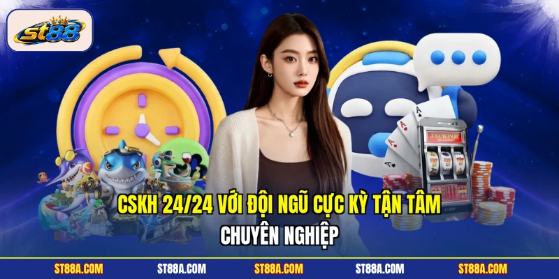 CSKH 24/24 với đội ngũ cực kỳ tận tâm, chuyên nghiệp